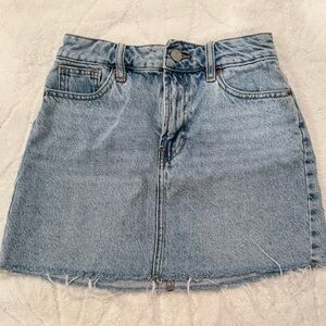 PacSun Light Blue Denim Mini Skirt
